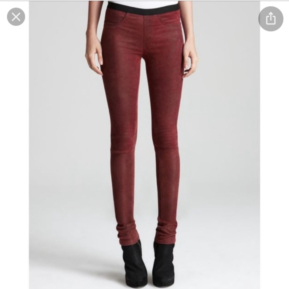 Helmut Lang leather leggings